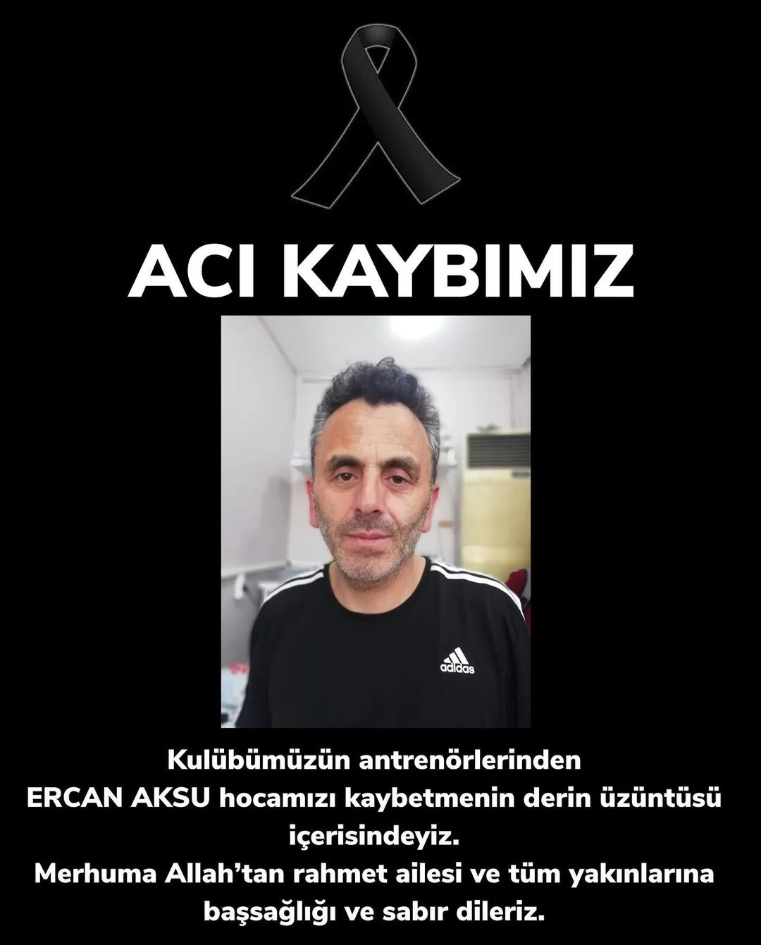 Ercan Hocamızı kaybettik...